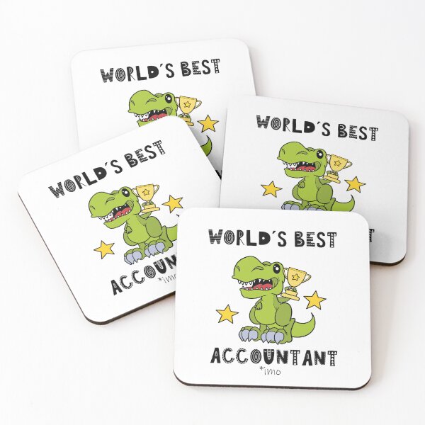 Item preview, Accountant, Worlds Best, Funny, Humor, Dinosaur, T Rex, Tyrannosaurus, Animal, World Greatest, Dino designed and sold by iHeartDinosaurs.