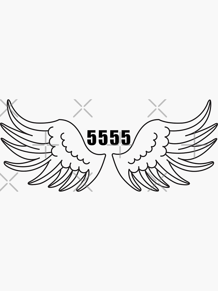 Angel Number 5555 | Sticker