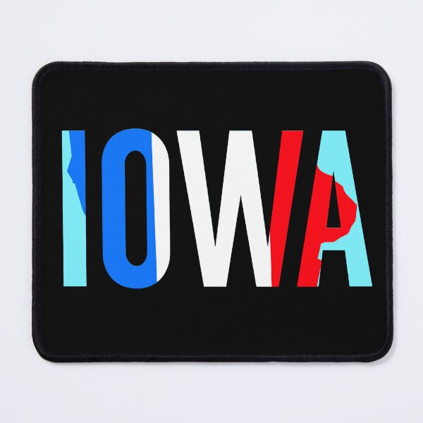 Item preview, Iowa - State Between 2 Rivers - IA State Flag Colors & State Outline designed and sold by avataraustin.