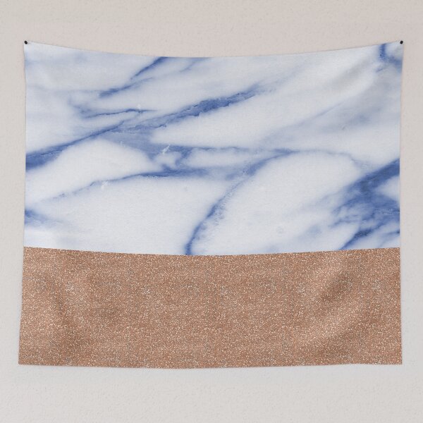 Item preview, Rose gold with porcelain blue marble designed and sold by marbleco.
