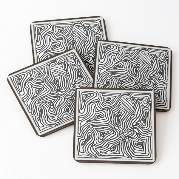 Item preview, Zentangle Wall Art-Black & White designed and sold by TracyDDigitals.