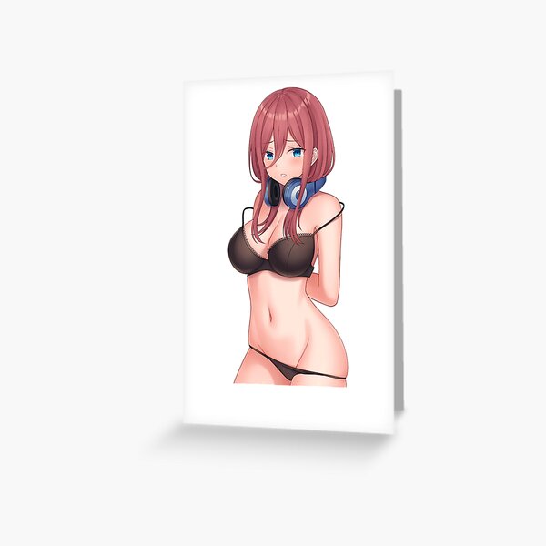 Miku Nakano Bikini Lewd The Quintessential Quintuplets Hentai Greeting Card For Sale By