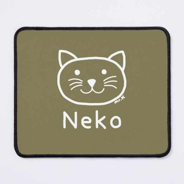 Item preview, Neko (Cat) Japanese design in white designed and sold by MrKShirts.