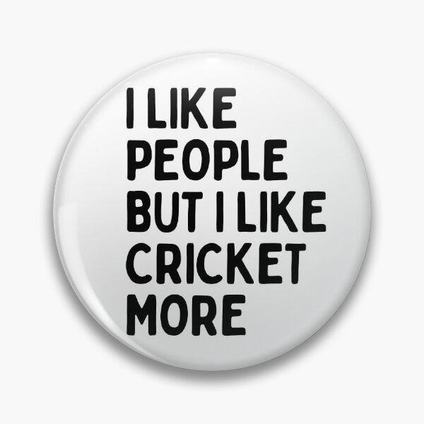 Item preview, I like people BUT I like cricket more designed and sold by TheGreenGoat.