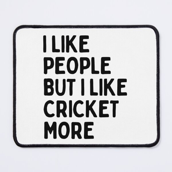 Item preview, I like people BUT I like cricket more designed and sold by TheGreenGoat.