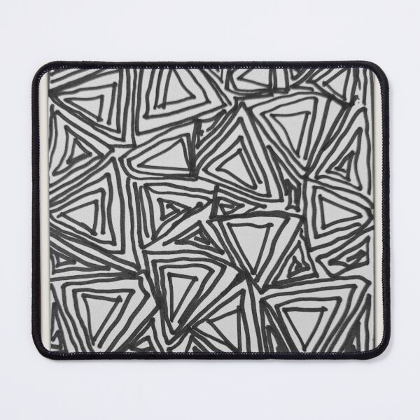 Item preview, Zen Tangle Wall Art-Triangles-Black & White designed and sold by TracyDDigitals.