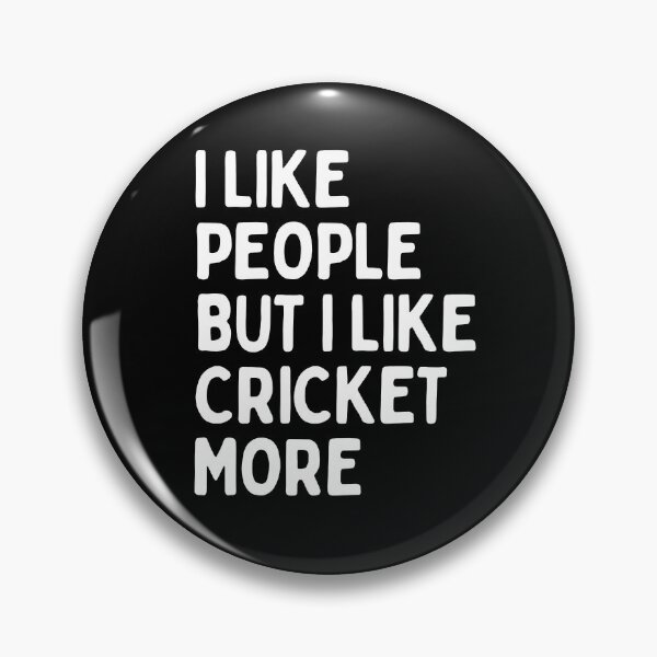 Item preview, I like people BUT I like cricket more designed and sold by TheGreenGoat.