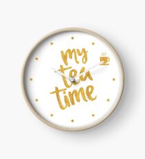 My tea time - 2 pm - Amazing Tea Time Clock Clock