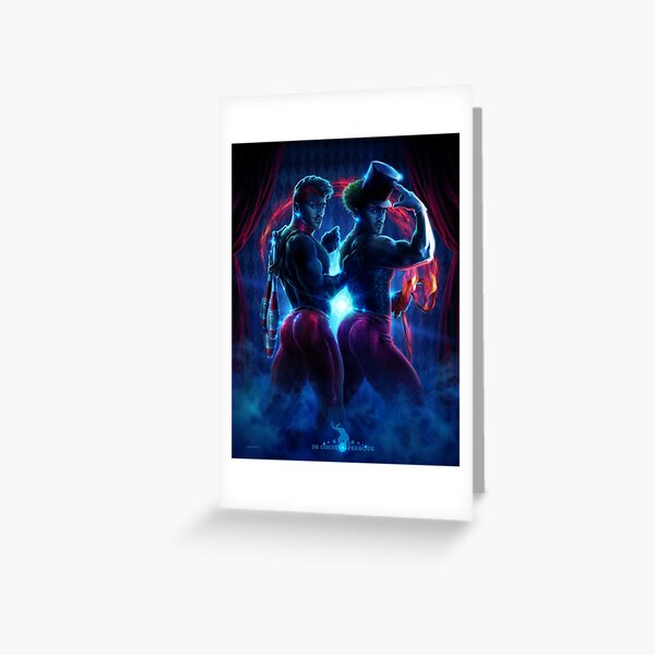 David Kawena's Circus Freaque - Twins Cards/Postcards/Stickers Greeting Card
