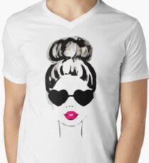 Audrey Hepburn Men's V-Neck T-Shirt