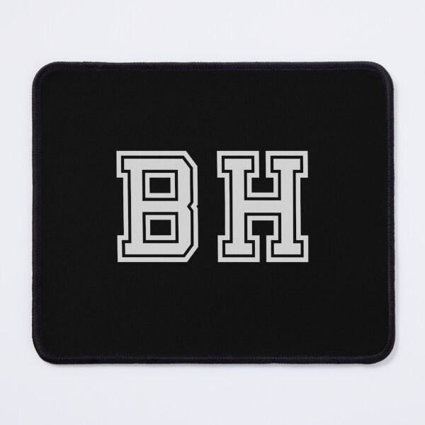 Item preview, B.H. Varsity Initials | Varsity Letters | Black And White | Personalised Gifts designed and sold by Avo And Sriracha.