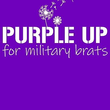 Imagen de la obra Purple Up For Military Brats Military Child Month Purple Up Gear de DynamicDesign