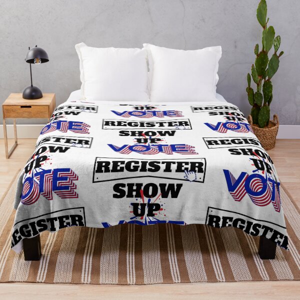 Item preview, register show up vote blue letters designed and sold by The-Armour.
