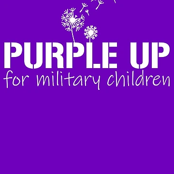 Imagen de la obra Purple Up For Military Children Military Kid Month Purple Up Gear de DynamicDesign