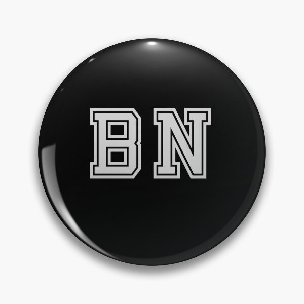 Item preview, B.N. Varsity Initials | Varsity Letters | Black And White | Personalised Gifts designed and sold by Avo And Sriracha.