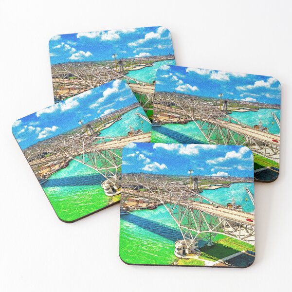 Item preview, The Corpus Christi Harbor Bridge - pencil sketch effect designed and sold by NickoPrints.