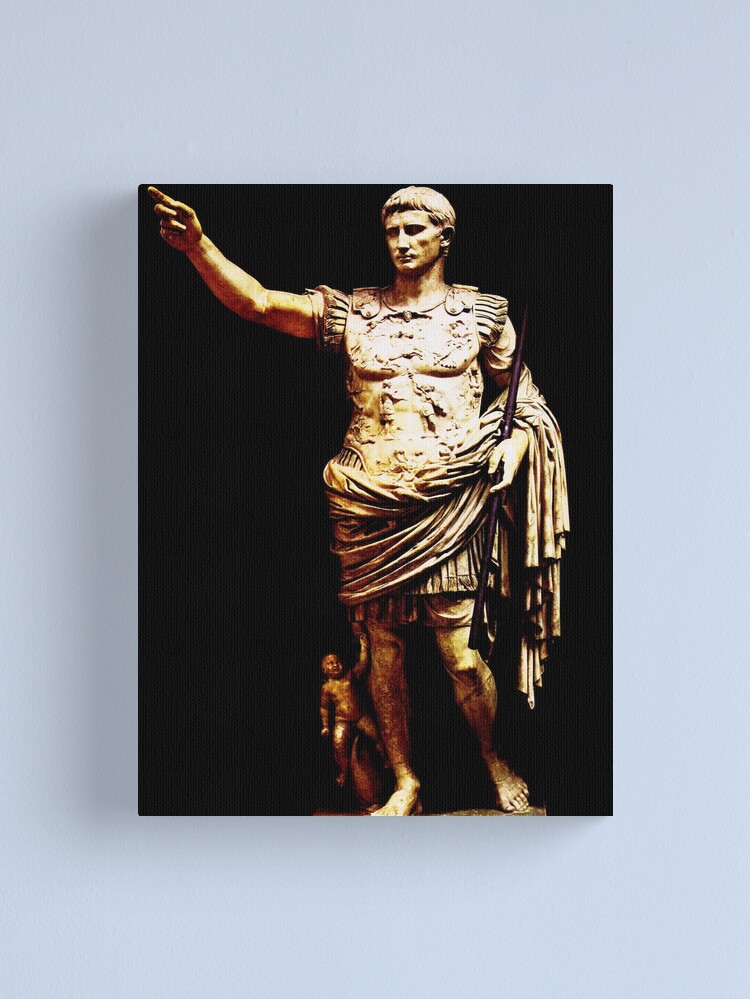 Alternate view of Statue of the Roman Emperor Augustus of Prima Porta Canvas Print