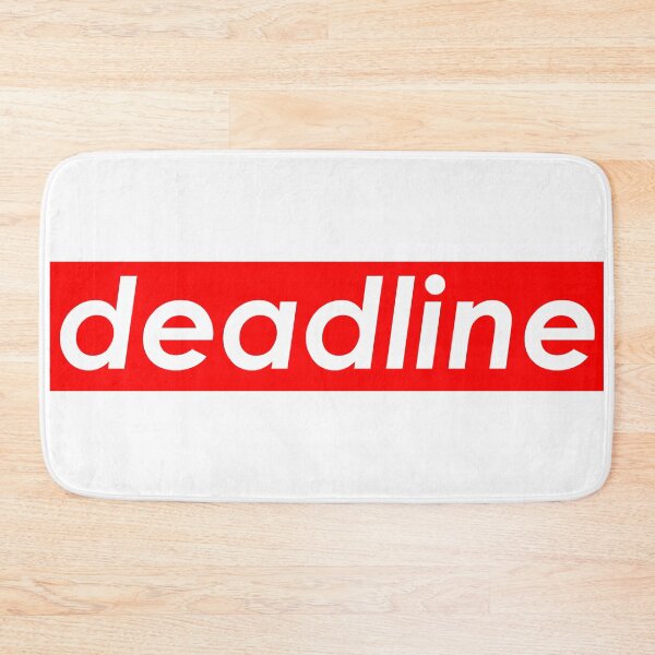 Item preview, deadline | typography designed and sold by rsty11.