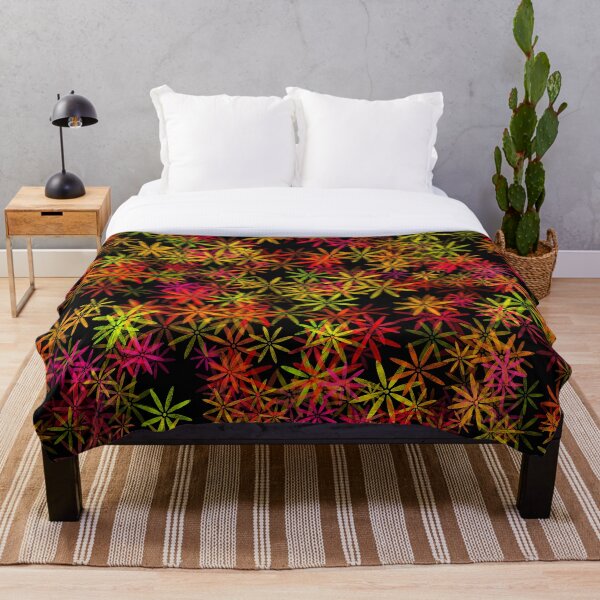 Item preview, Red, orange and yellow floral print  designed and sold by Grey-Brunette.