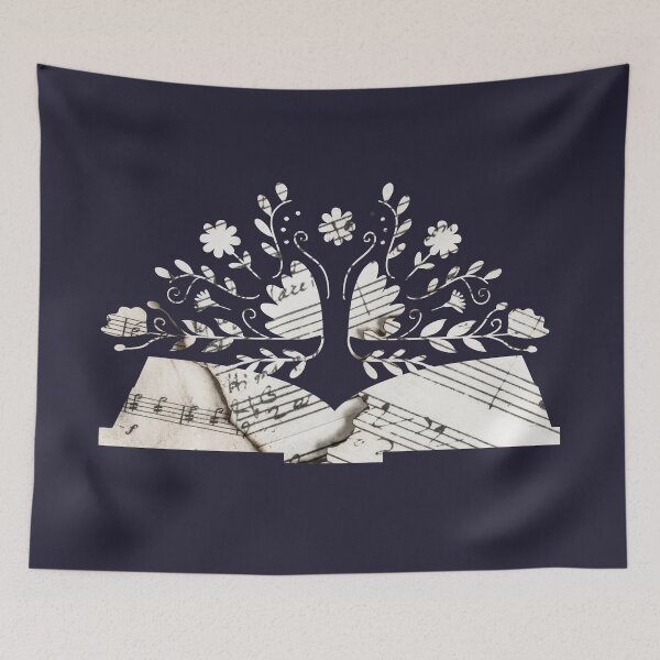 Item preview, Vintage Books Flowers Musical Notes designed and sold by SunfullyYours.