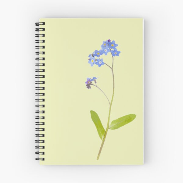 Item preview, Cute forget-me-nots with grain effect designed and sold by IlseMakesArt.