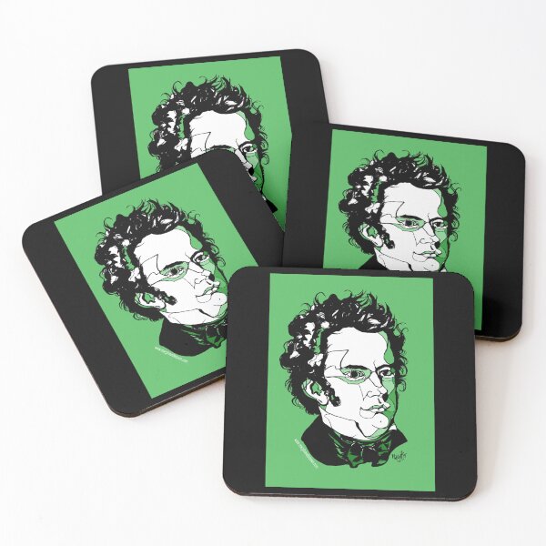 Item preview, Franz Schubert Composer Sticker designed and sold by desireeowe.