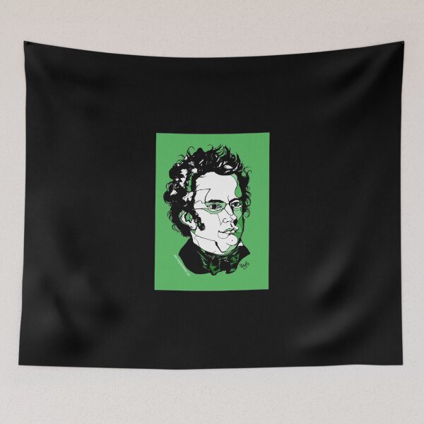 Item preview, Franz Schubert Composer Sticker designed and sold by desireeowe.