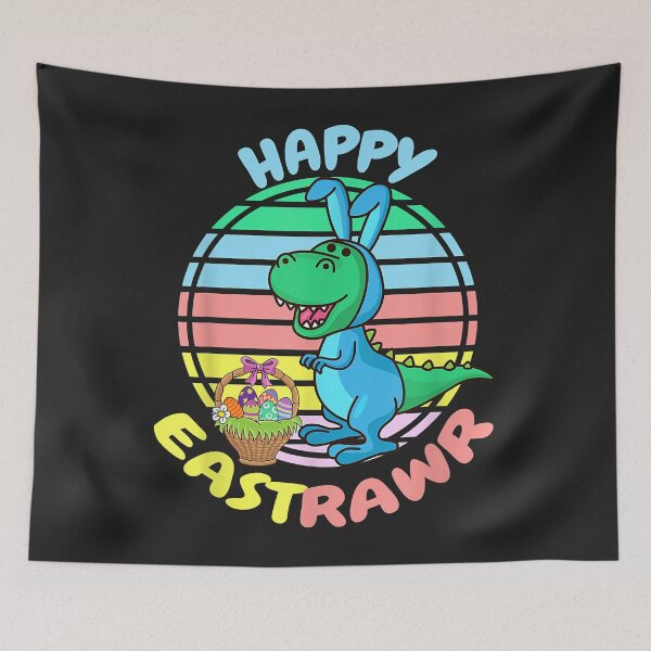 Item preview, Happy EastRawr T-Rex Bunny designed and sold by ricnikkiaavi.