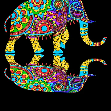 Vorschaubild zum Design Colorful Indian Elephant Reflection Art Mandala Elephant Gear von DynamicDesign