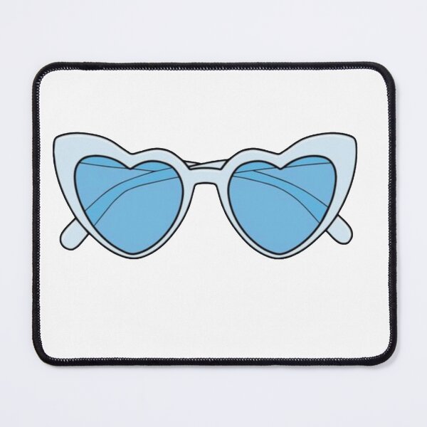 Item preview, Blue Heart Glasses designed and sold by Maddie OMalley.