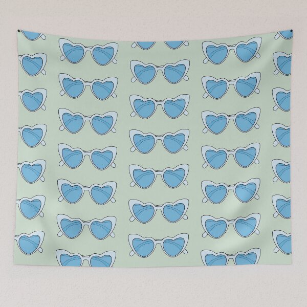 Item preview, Blue Heart Glasses designed and sold by Maddie OMalley.