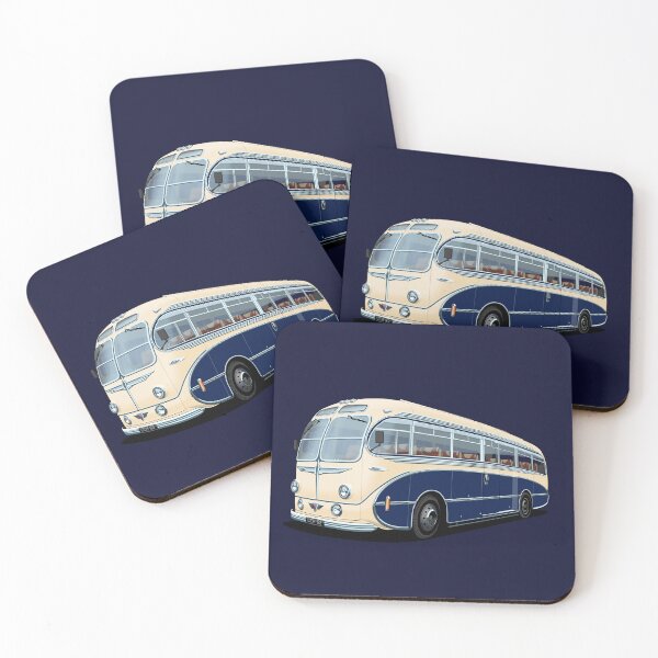 Item preview, 1952 AEC Regal Coach in white and blue designed and sold by candc-retro.