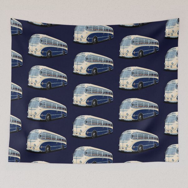Item preview, 1952 AEC Regal Coach in white and blue designed and sold by candc-retro.