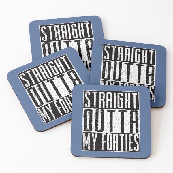 Item preview, Straight Outta My Forties Cool 50th Birthday Bday Funny Black designed and sold by raretshirtsuk.
