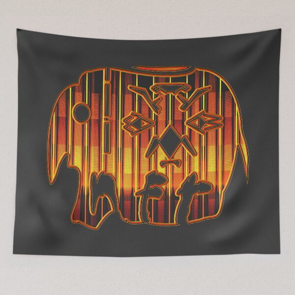 Item preview, ELEPHANT HUMAN TRIBAL FACE LOGO NFT. designed and sold by Ralek.