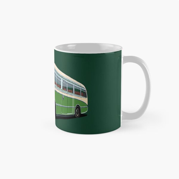 Aperçu de l'œuvre 1952 AEC Regal Coach en blanc et vert créée et vendue par candc-retro.