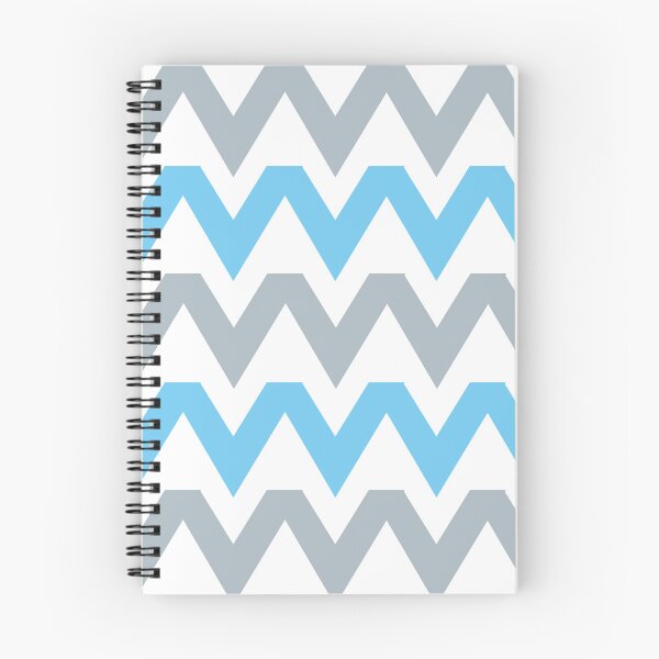Item preview, Zig Zag Seamless Pattern with Light Grey and Sea Blue.  designed and sold by Nisha Prabhu.