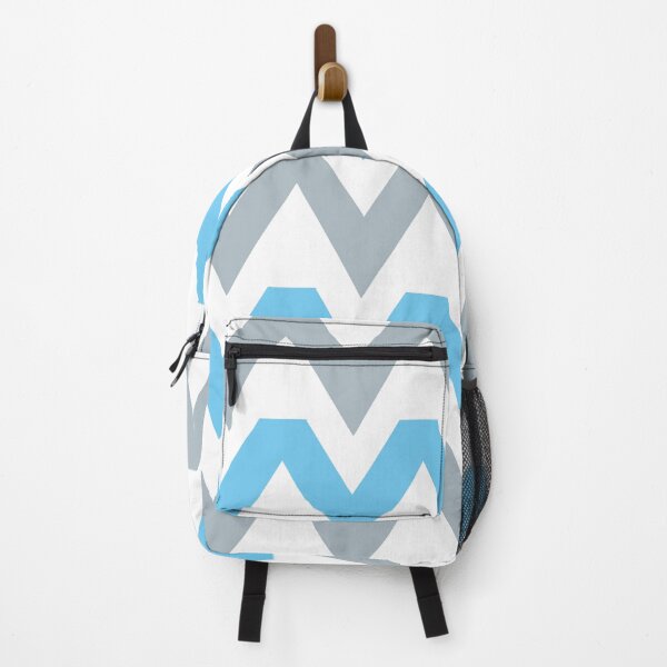 Item preview, Zig Zag Seamless Pattern with Light Grey and Sea Blue.  designed and sold by Nisha Prabhu.