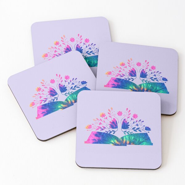 Item preview, Vintage Books Flowers Tie Dye designed and sold by SunfullyYours.