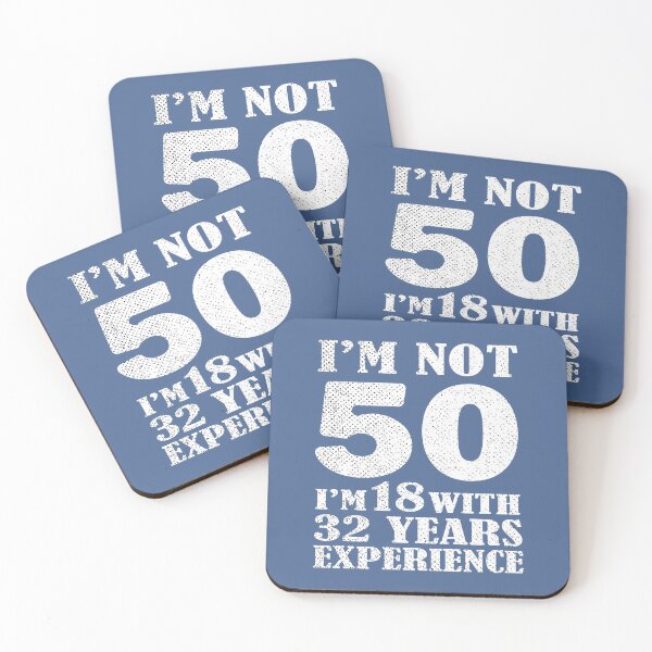Item preview, I'm Not 50 I'm 18 With 32 Years 50th Birthday Bday Funny designed and sold by raretshirtsuk.