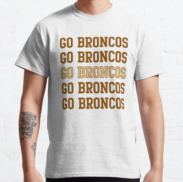 Bronco Nation Mile High Football Denver Broncos Slogan T-Shirt - T-shirts  Low Price