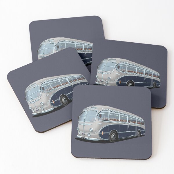 Item preview, 1952 AEC Regal Coach in grey and blue designed and sold by candc-retro.
