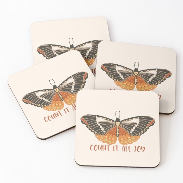 Item preview, Bible Verse - Count It All Joy | Boho Butterfly  designed and sold by PlumBlushCo.