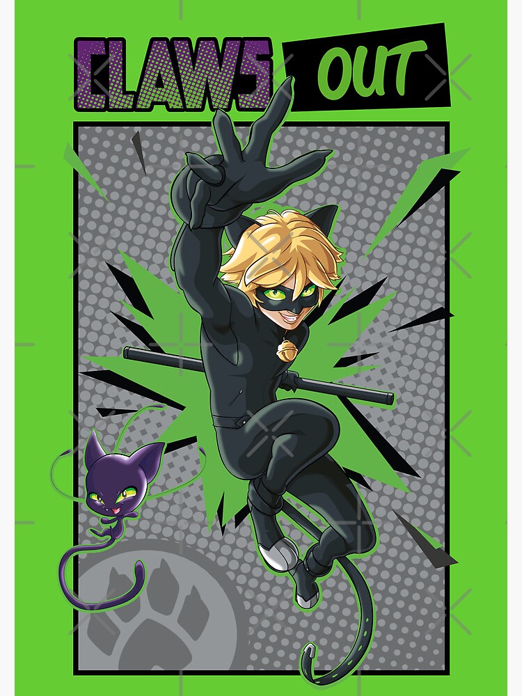 Miraculous Ladybug - Character Focus Cat Noir Claws Out | Spiral Notebook