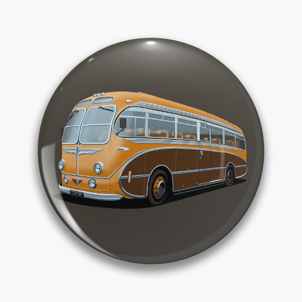 Item preview, 1952 AEC Regal Coach in orange and brown designed and sold by candc-retro.
