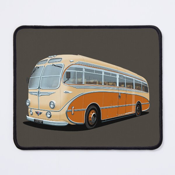 Item preview, 1952 AEC Regal Coach in tan and orange designed and sold by candc-retro.