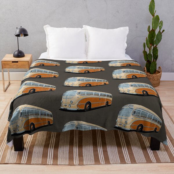 Item preview, 1952 AEC Regal Coach in tan and orange designed and sold by candc-retro.