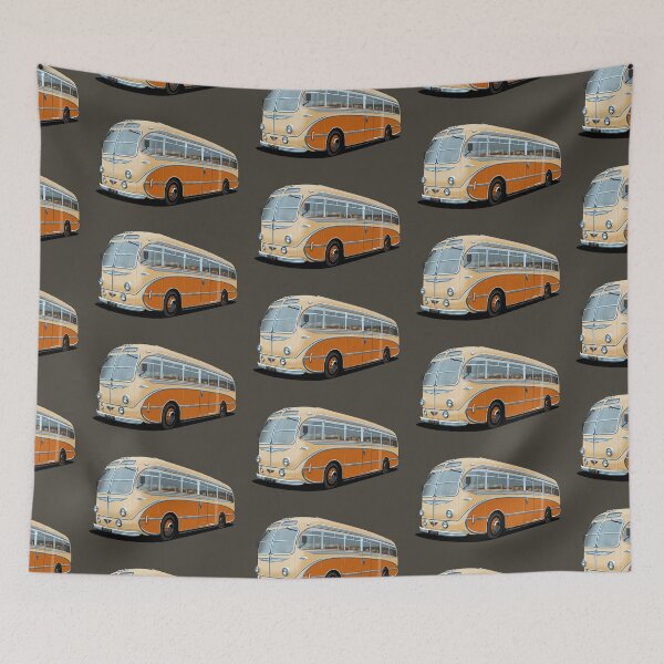 Item preview, 1952 AEC Regal Coach in tan and orange designed and sold by candc-retro.