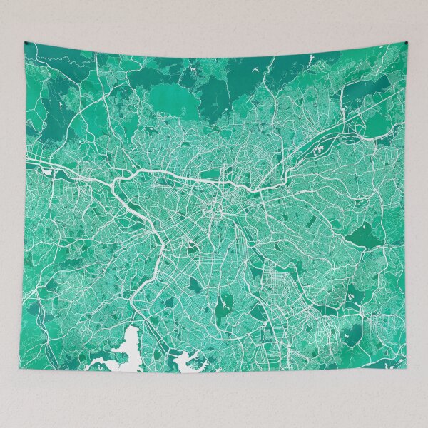 Item preview, Sao Paulo City Map of Brazil - Watercolor designed and sold by deMAP.