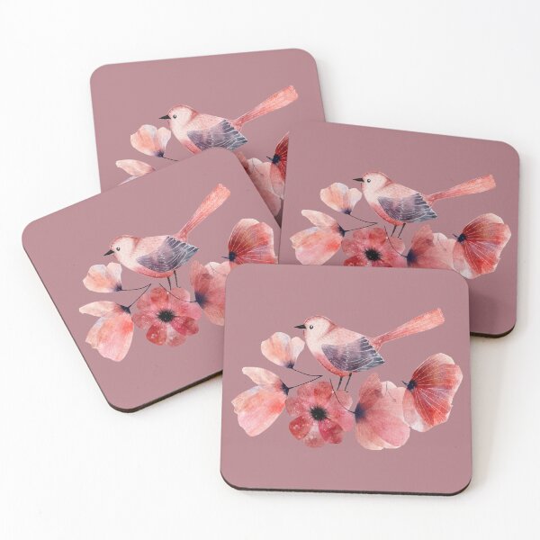 Item preview, Flores de primavera | pájaro feliz | Temporada de primavera designed and sold by Digital-Thought.